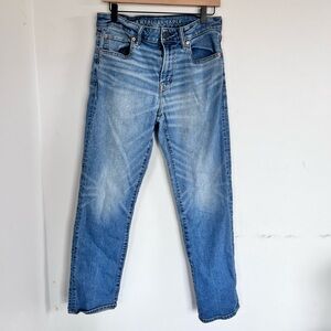 American Eagle Outfitters Airflex Straight  Men's Light Blue Jeans 32 x 30